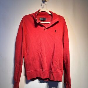 Polo by Ralph Lauren Red Long Sleeve Polo Sweater